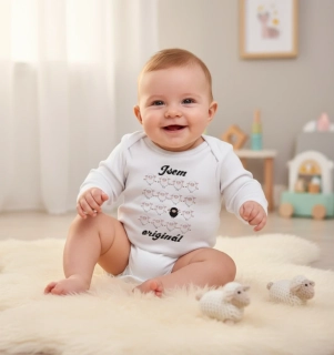 Kojenecké body s českým nápisem "JSEM ORIGINÁL"